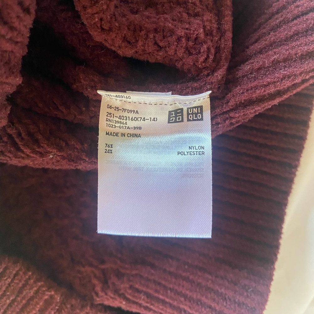 Uniqlo Ines de la Fressange sweater burgundy - Picture 5 of 5